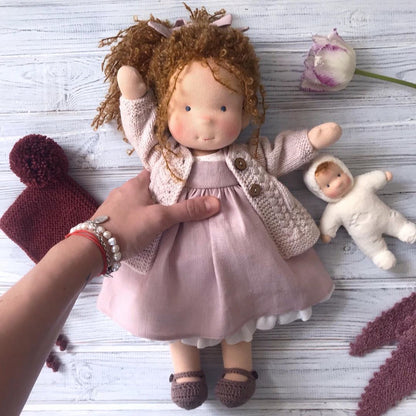 Handmade Knitted Doll - Gail