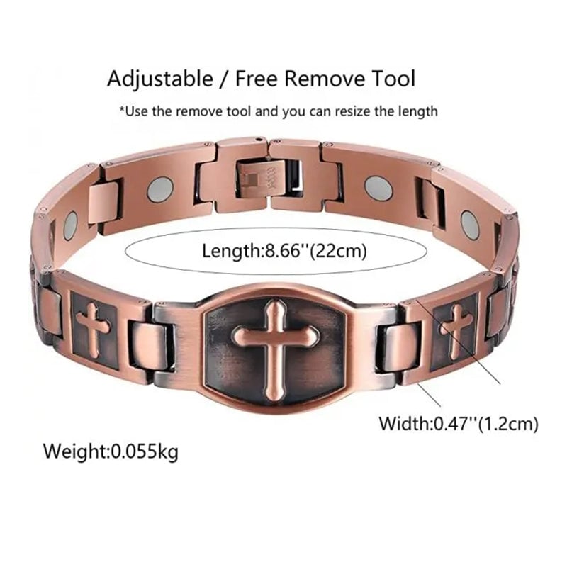 '' Walk with lord '' Cross Bracelet