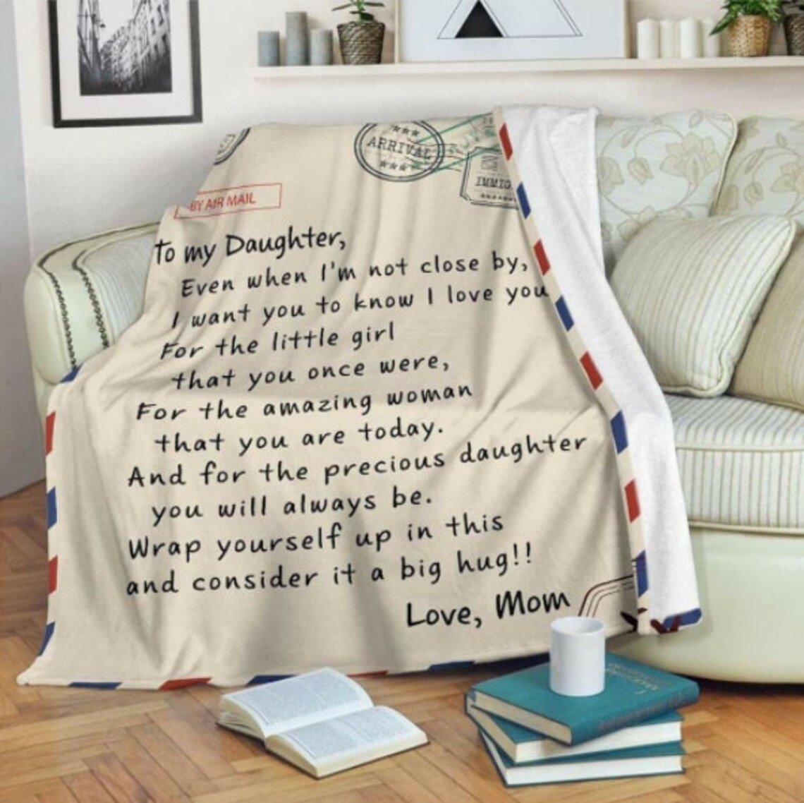 🎁Daughter's Gift - Letter Blanket Gift- Sweet Words To My Daughter (49% OFF TODAY)