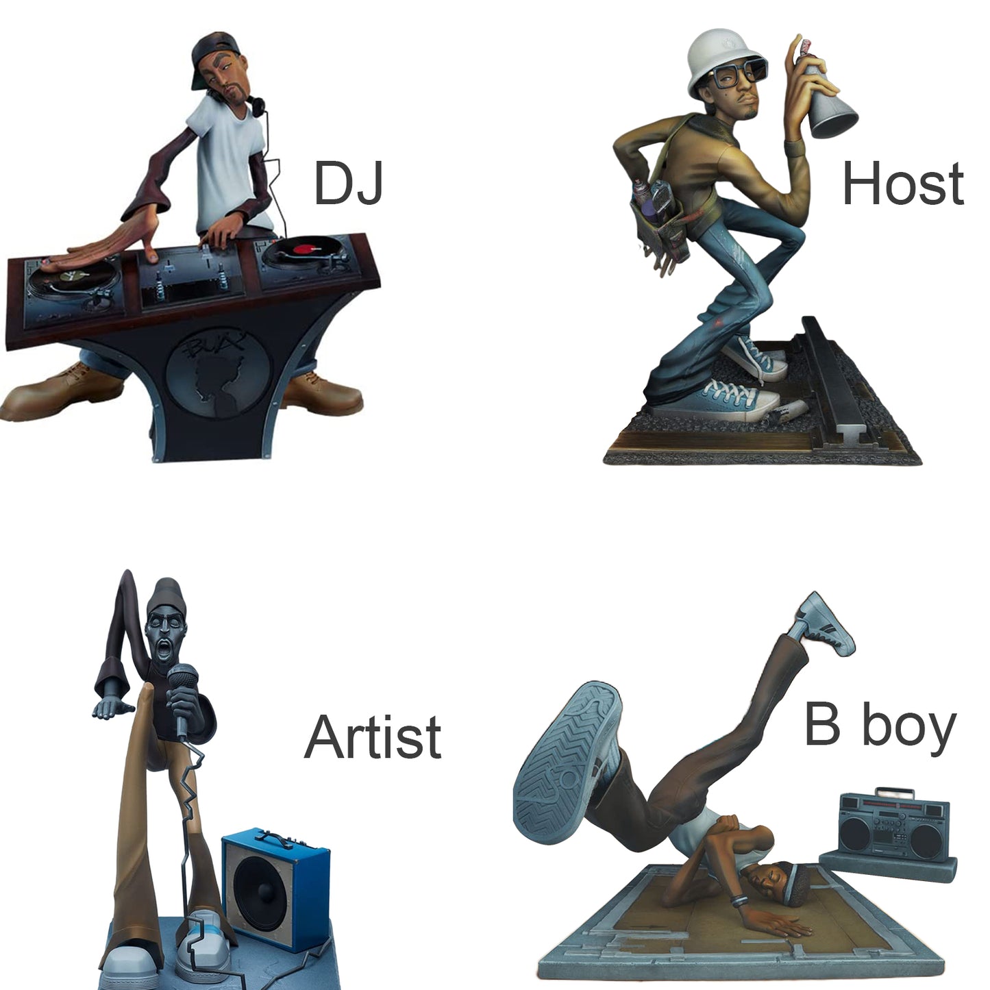 Rap Music Star Craft Sculptures Statue Ornament