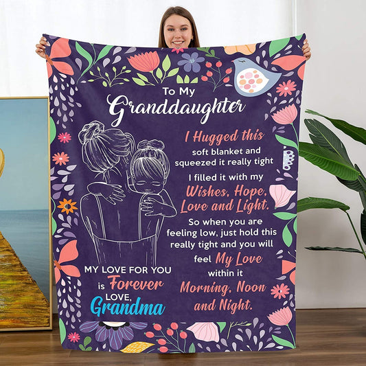 🎁Granddaughter's Gift-Sweet Words Blanket (49% OFF TODAY)