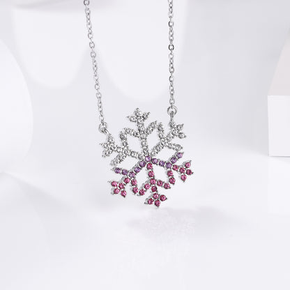 '' We are like a snowflake '' Snowflake Necklace