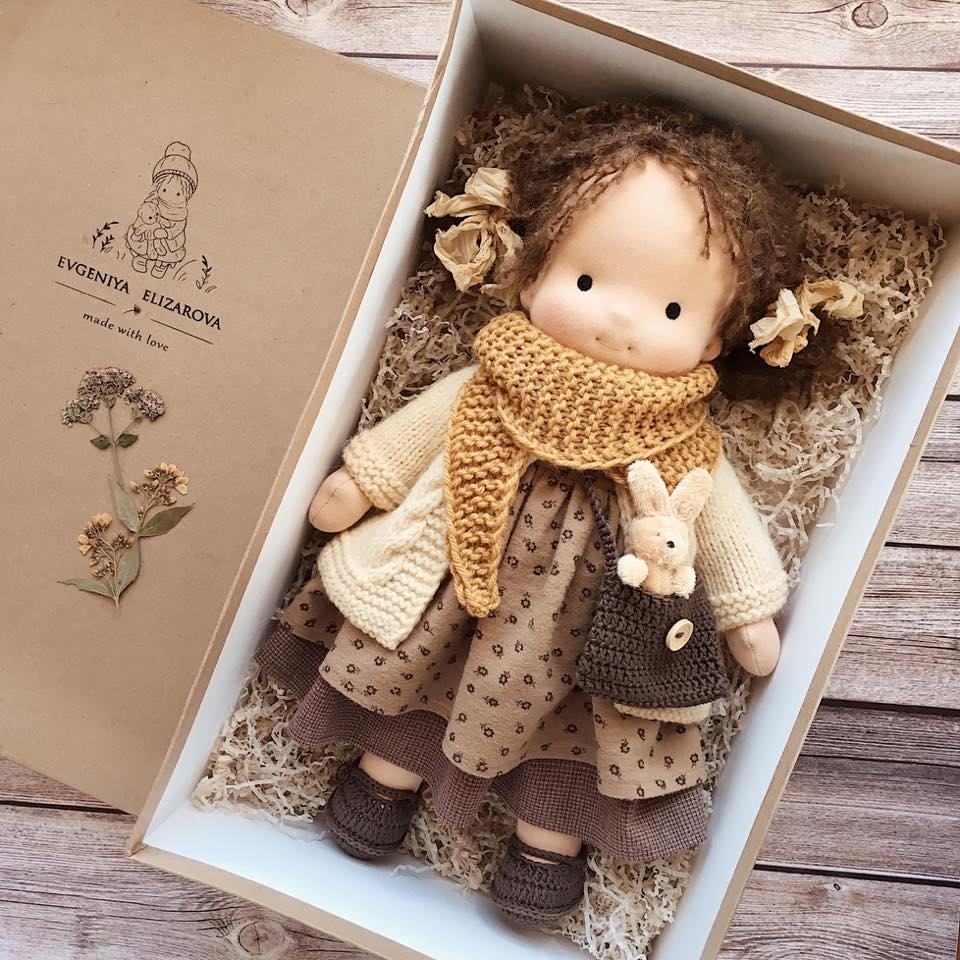 Handmade Knitted Doll - Una