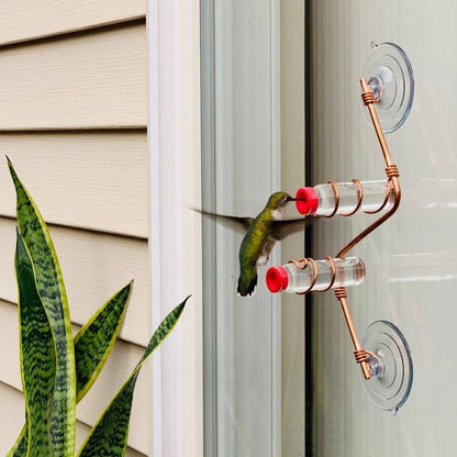 🔥Last Day 70% OFF🔥Geometric Window Hummingbird Feeder🐦