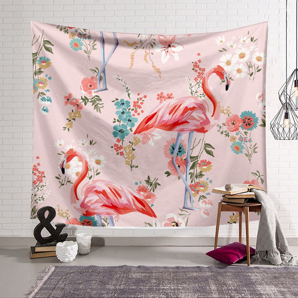 🎁Flamingo Style Wall Hanging Blanket ( 49% OFF Today )