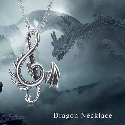 '' Always Be Yourself '' Dragon Necklace