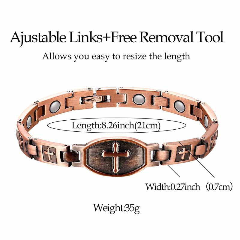 '' Walk with lord '' Cross Bracelet