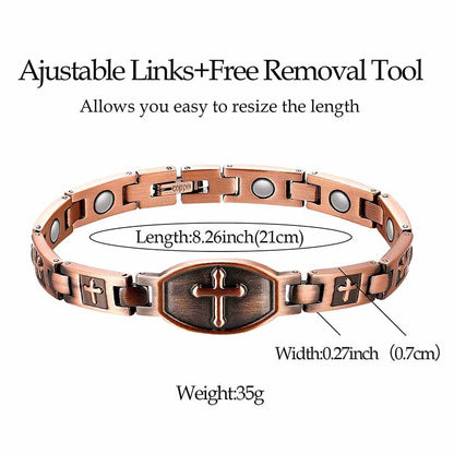 '' Walk with lord '' Cross Bracelet