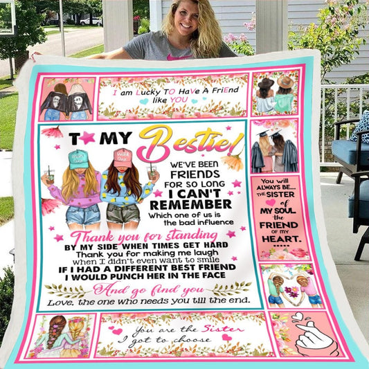 🎁To Bestie-Beautiful Words Gift Blanket (49% OFF TODAY)