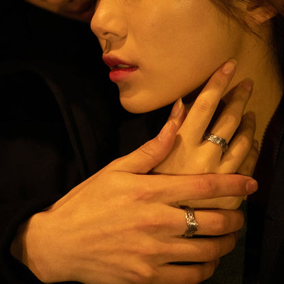 '' I Will Be Always Here With You '' Angel Wing Ring