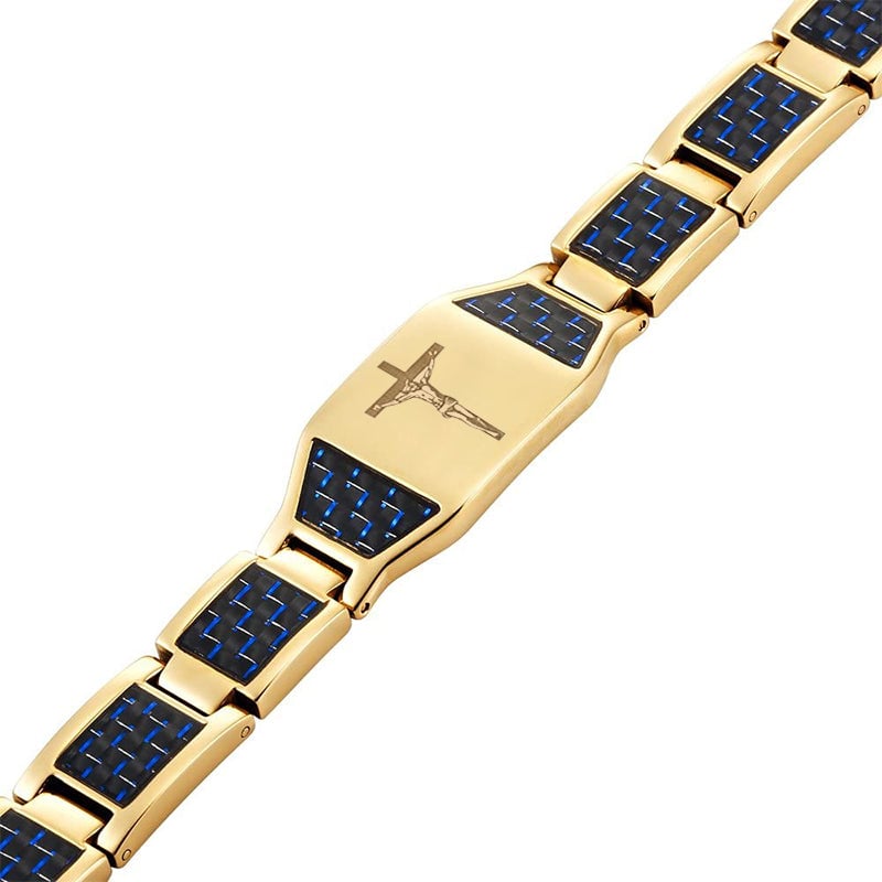 '' Walk with Lord '' Cross Bracelet