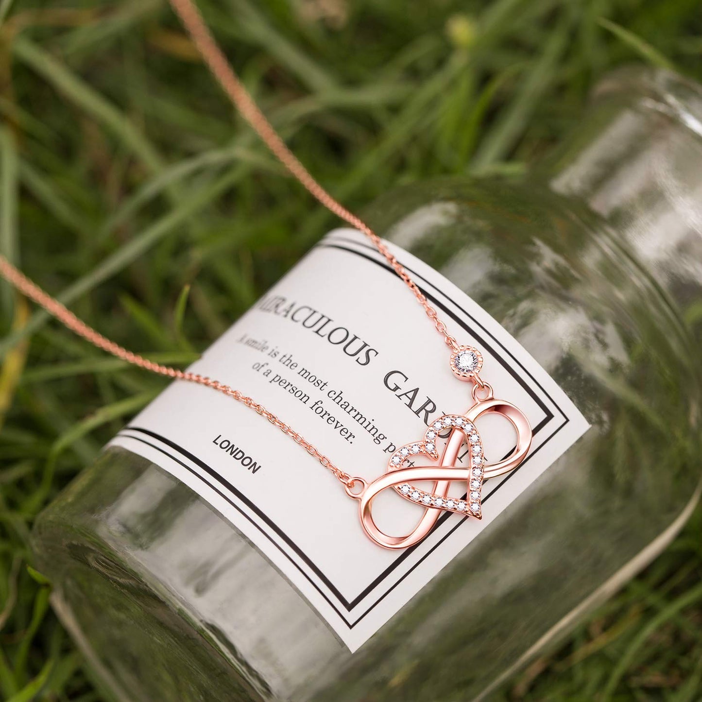 ''I Love You To Infinity And Beyond '' Infinity Love Necklace