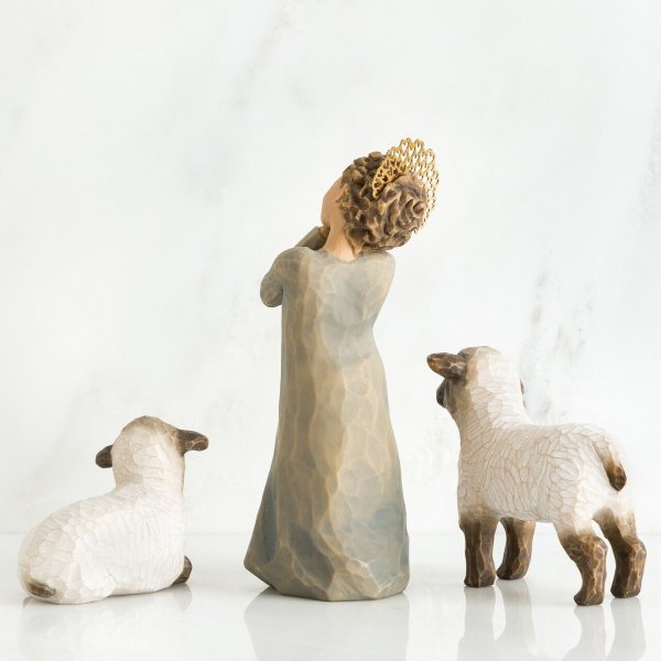 Little Shepherdess Little Shepherds Nativity Figurines