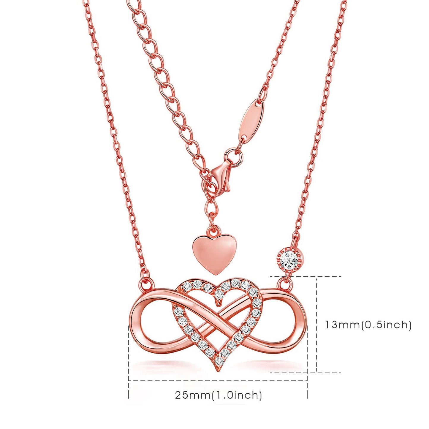 ''I Love You To Infinity And Beyond '' Infinity Love Necklace