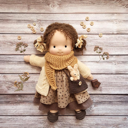 Handmade Knitted Doll - Una