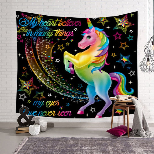 🎁Unicorn Style Wall Hanging Blanket ( 49% OFF Today )