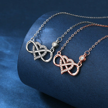 ''I Love You To Infinity And Beyond '' Infinity Love Necklace