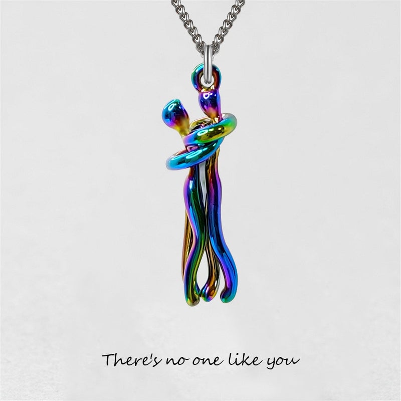 '' There's No One Like You '' Hug Necklace