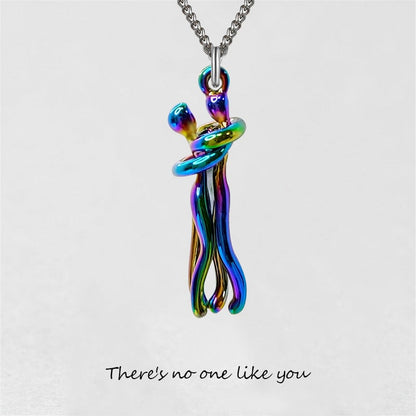 '' There's No One Like You '' Hug Necklace