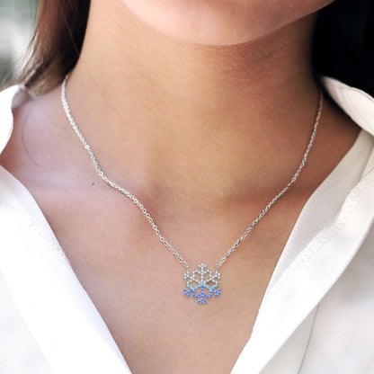 '' We are like a snowflake '' Snowflake Necklace
